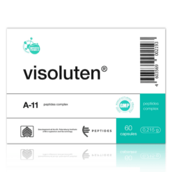 Visoluten Cápsulas 200mg (x60) | Biorregulador de Retina y Agudeza Visual – Khavinson