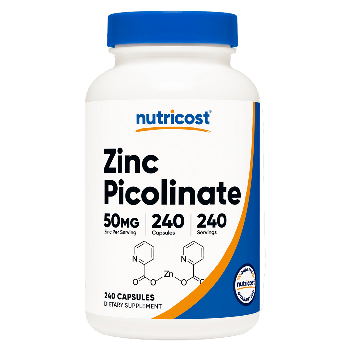 Zinc picolinato, 240 cápsulas, 50 mg por cápsula