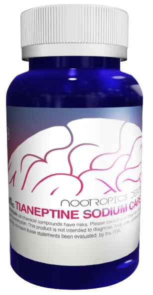 90 Cápsulas con 12.5mg de Tianeptina Sodio - Nootropics Depot