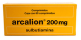 Comprimidos Con 200mg de Sulbutiamina Recubiertos - Arcalion