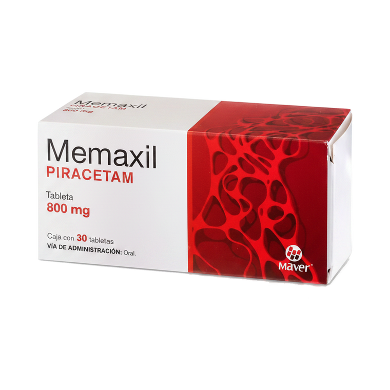 30 Tabletas con 800mg de Piracetam - Memaxil