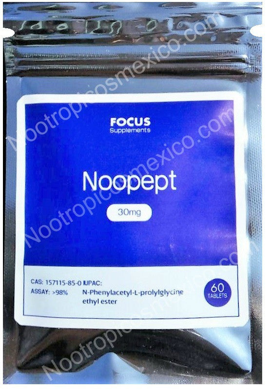 60 Pildoras con 30mg de Noopept Focus Supplements - Nootrópicos México 