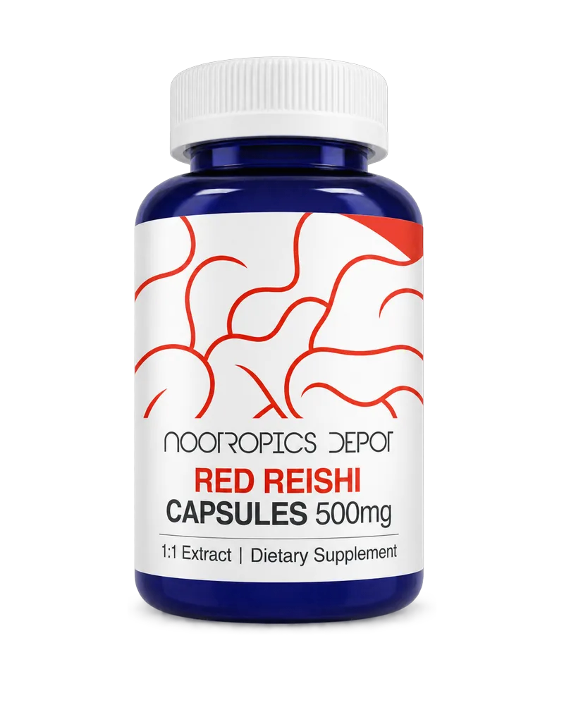 Red Reishi 500 mg · Extracto 1:1 – Nootropics Depot